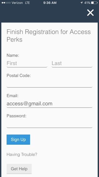 Access Perks Basics How to download and register for the Access Perks