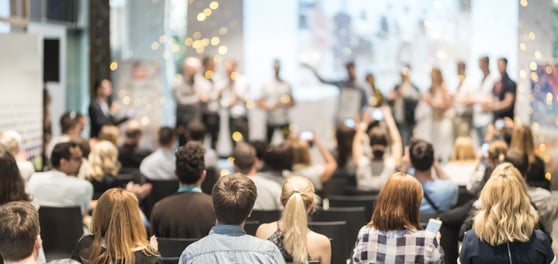 big corporate party to celebrate employee awards recognition