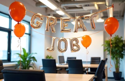 great job balloons are an employee benefit